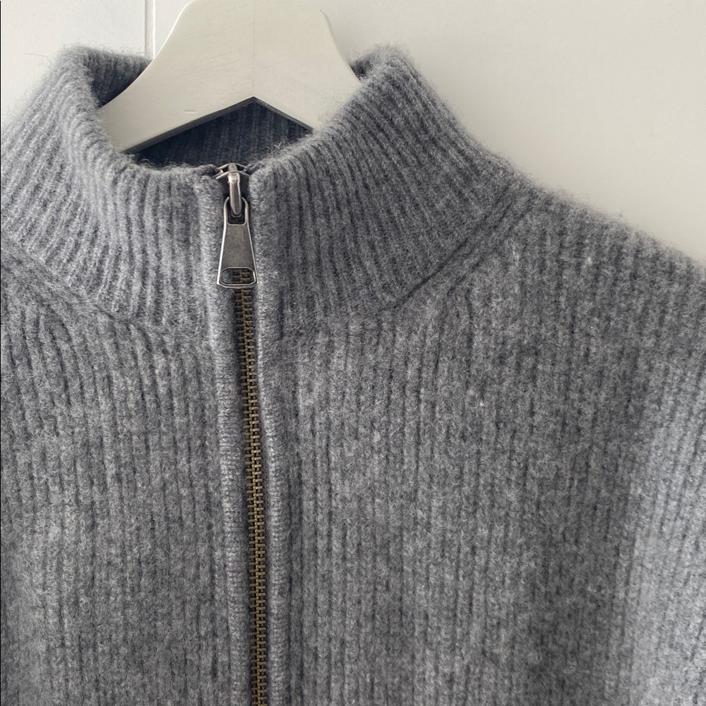 Reformation Dennis Oversized Full Zip Cashmere Cardigan - Picture 2 of 11